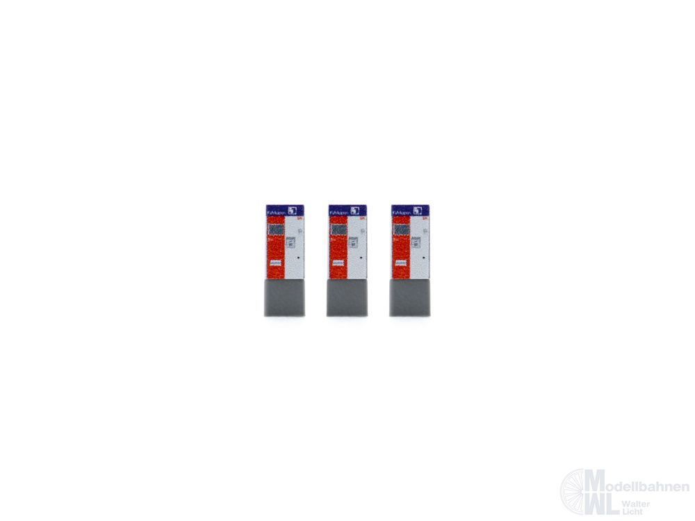 Rietze 16400 - Fahrkartenautomat DB 3 Stück N 1:160