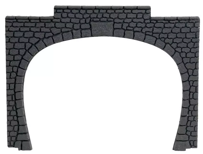 Noch 60020 - Tunnel-Portal 2-gleisig, 2 Stück, 15,5 x 12,5 cm H0 1:87