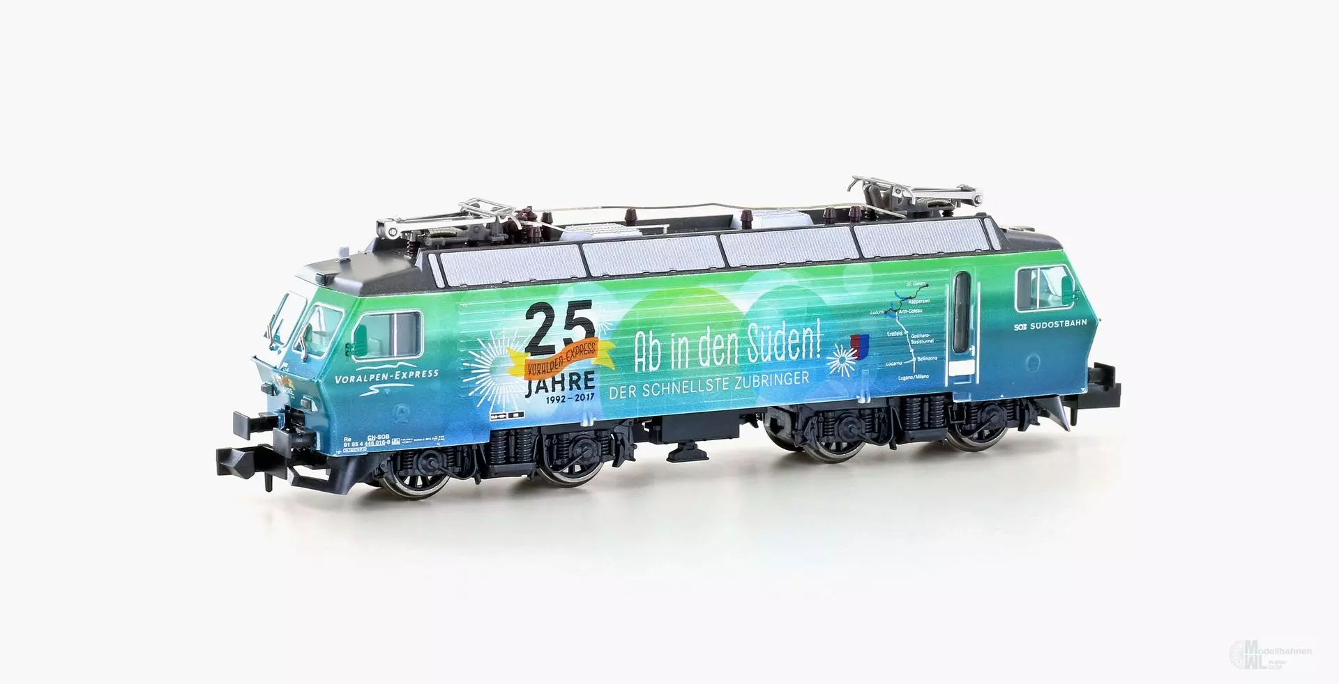 Hobbytrain 28407 - E-Lok Re 446 SOB Ep.VI 25 Jahre Voralpen-Express N 1:160
