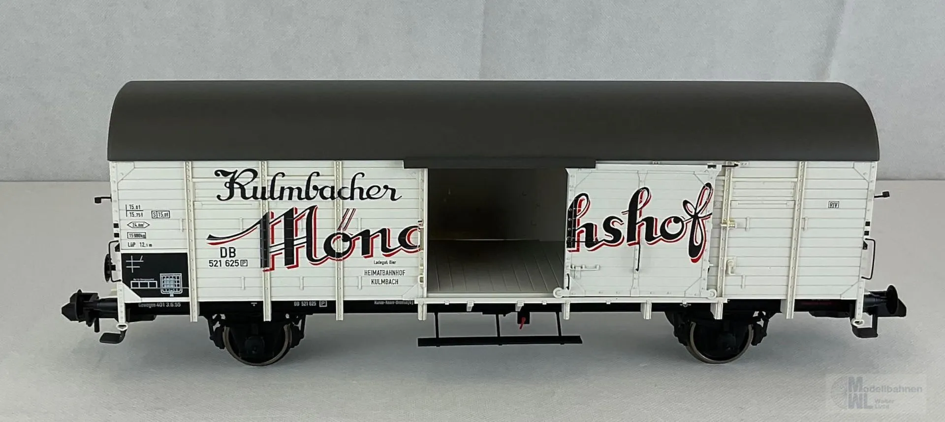Märklin 58240 - MÄRKLIN - Güterwagen ged. DB Ep.III Kulmbacher Mönchshofbräu Spur 1