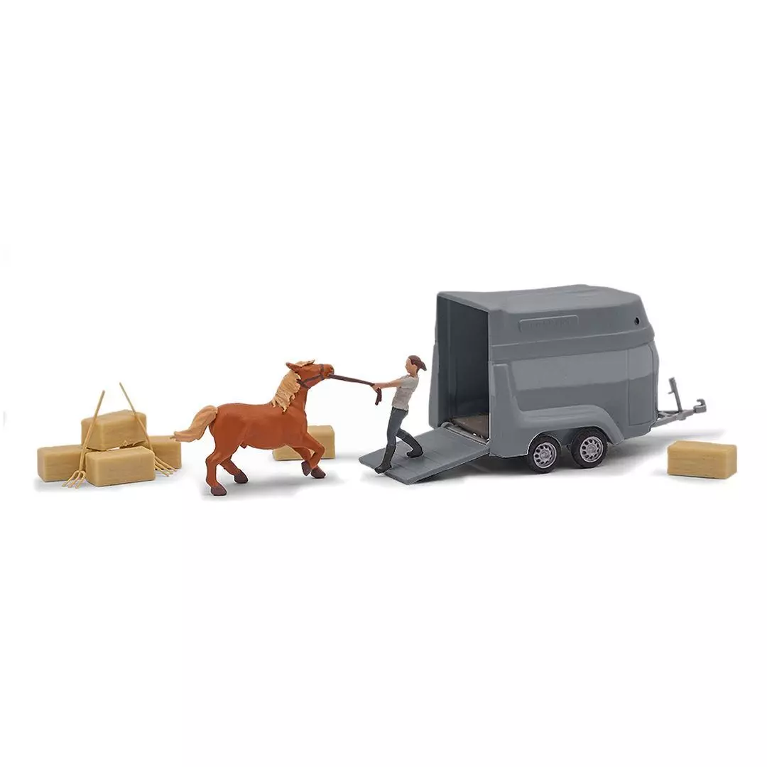 Busch 79858 - A-Set: Störrisches Pony H0 1:87