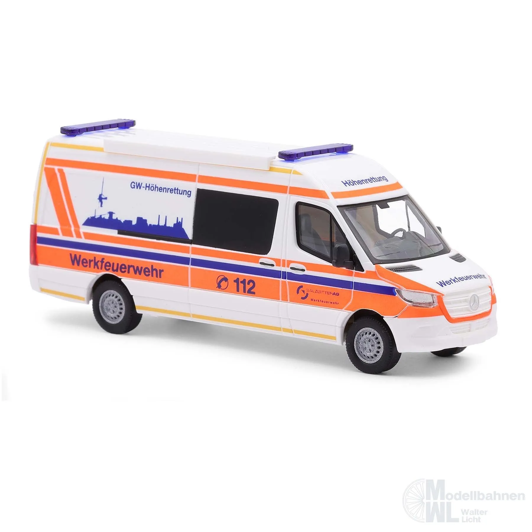 Busch 52627 - Mercedes-Benz Sprinter Werkfeuerwehr Salzgitter H0 1:87