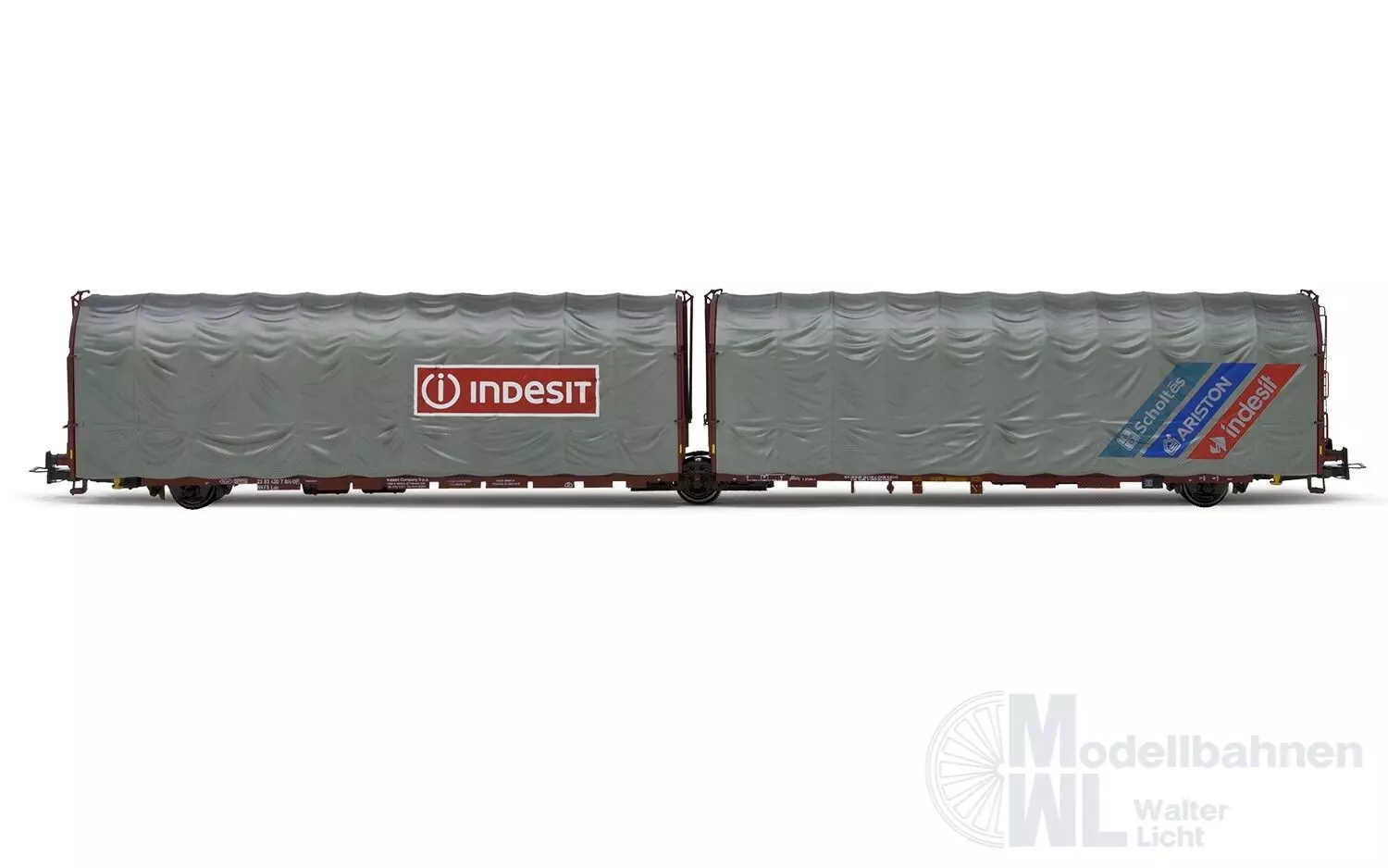 Rivarossi 6602 - Schiebeplanenwagen FS Ep.V Indesit + Ariston + Scholtes H0/GL