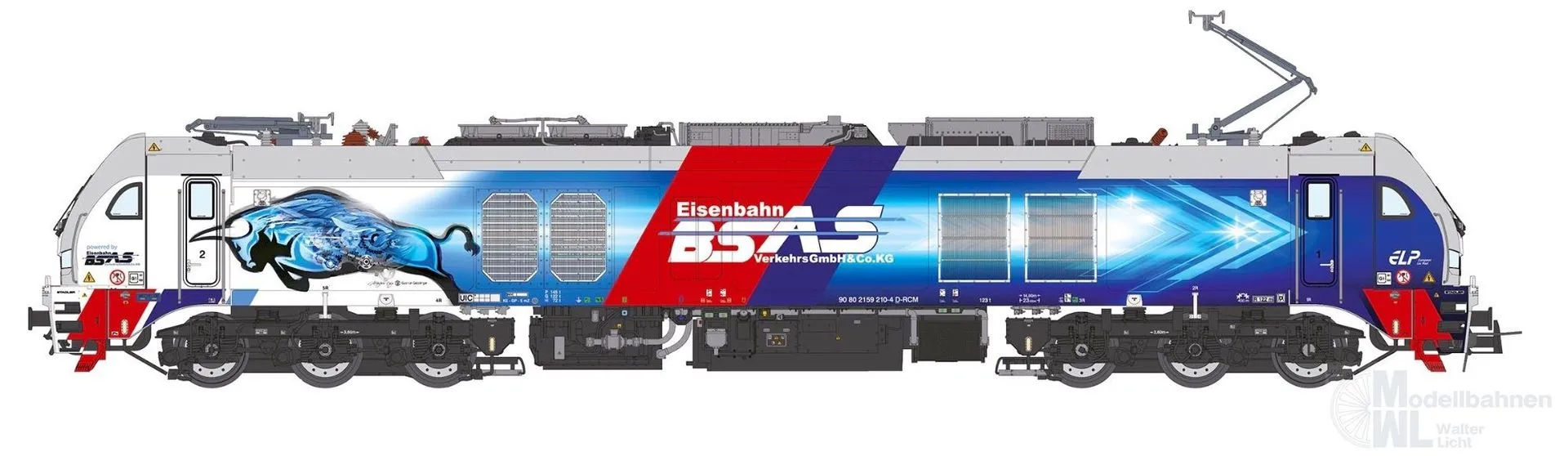 Sudexpress N1592101 - Zweikraftlok BR 159 210-4 EuroDual BSAS Ep.VI N 1:160