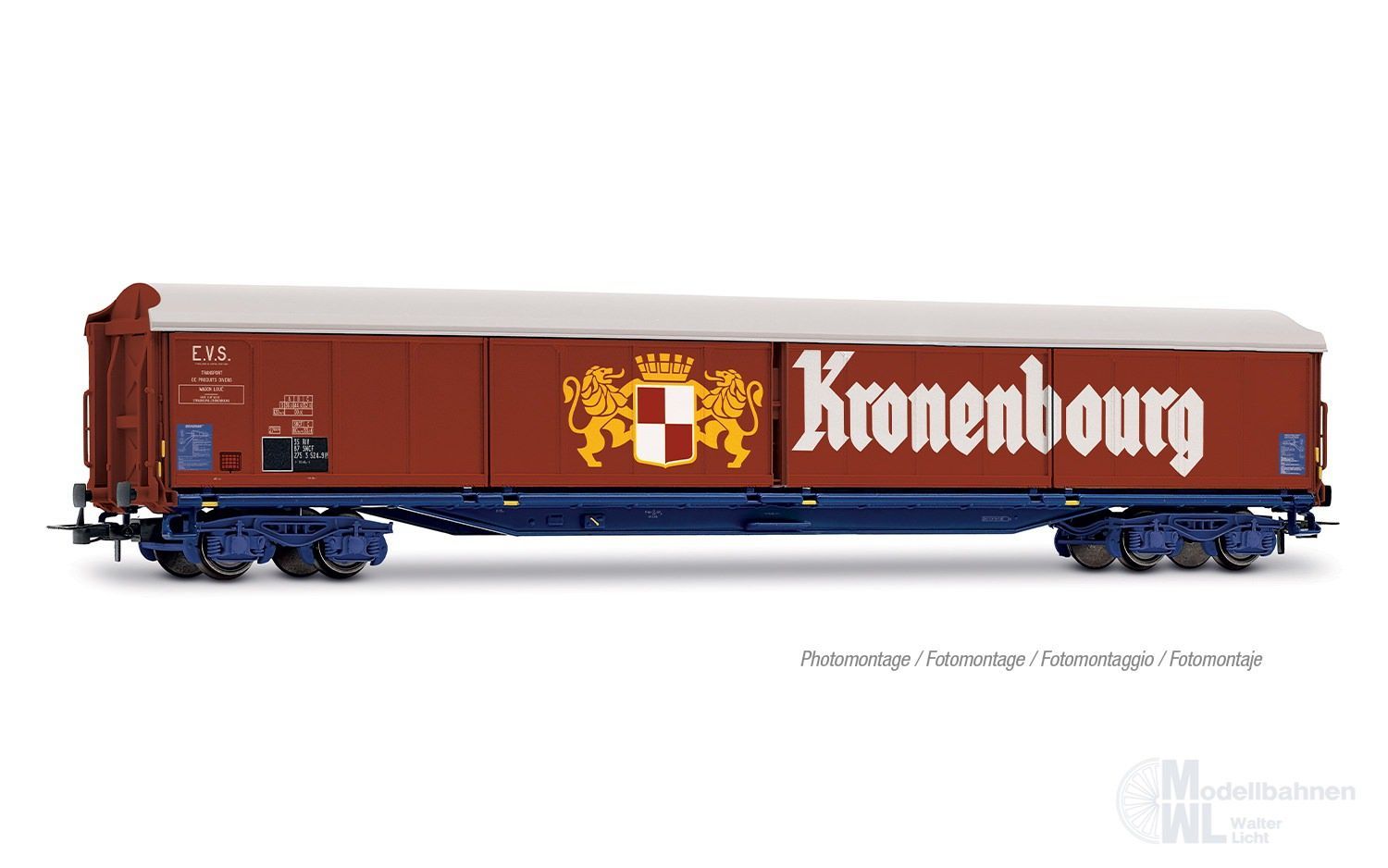 Jouef 6322 - Schiebewandwagen SNCF Ep.V/VI Kronenbourg H0/GL