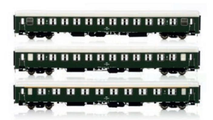 Jägerndorfer Modellbahn 90500 - Personenwagen Set ÖBB Ep.III 3.tlg. UIC-X Vorserie H0/GL