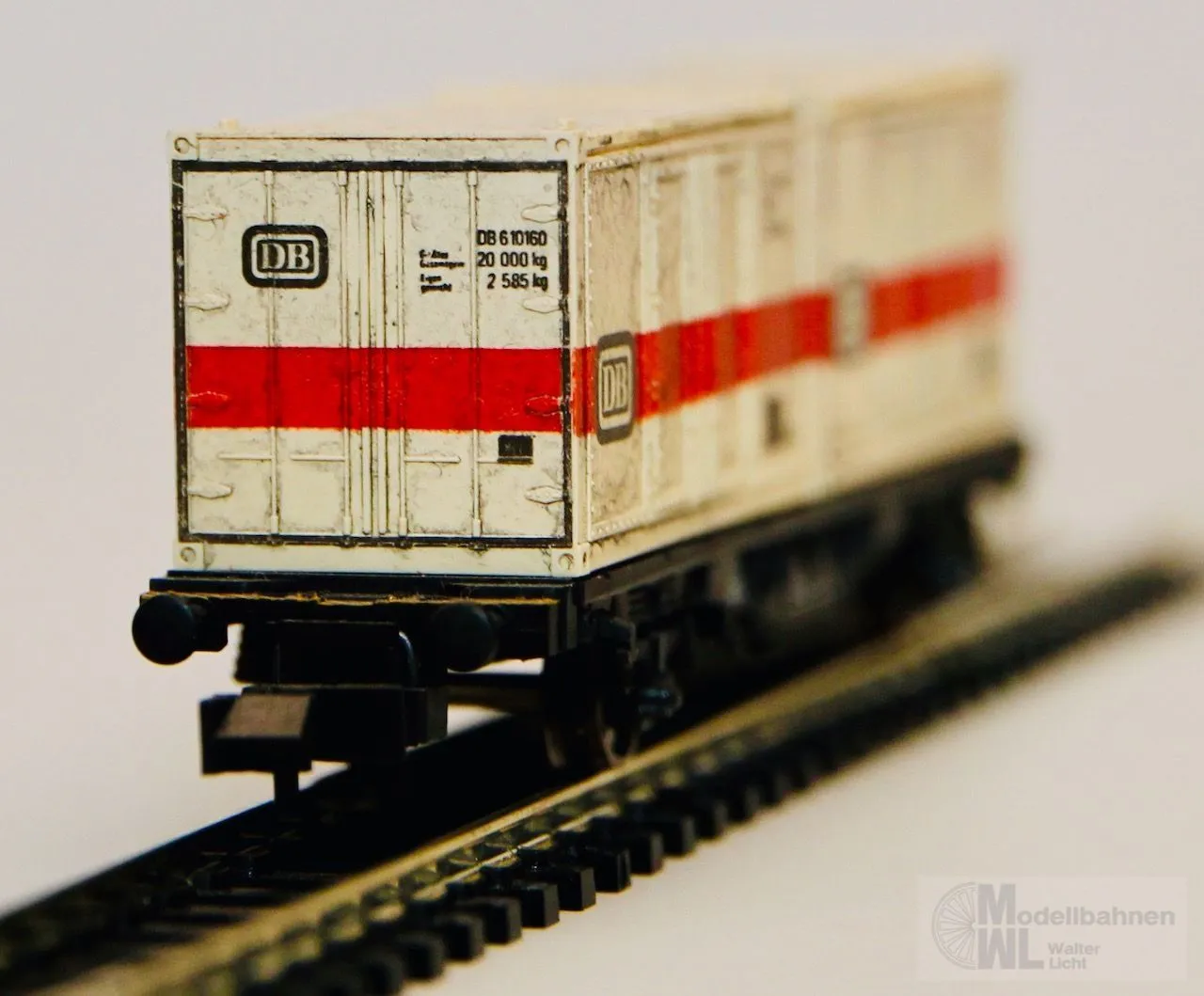 Fleischmann 8234 - FLEISCHMANN - Containertragwagen DB Ep.IV N 1:160