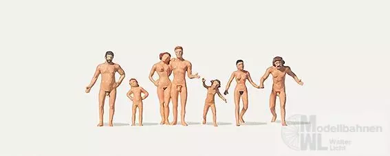 Merten Figuren 212533 - Familie am FKK-Strand H0 1:87