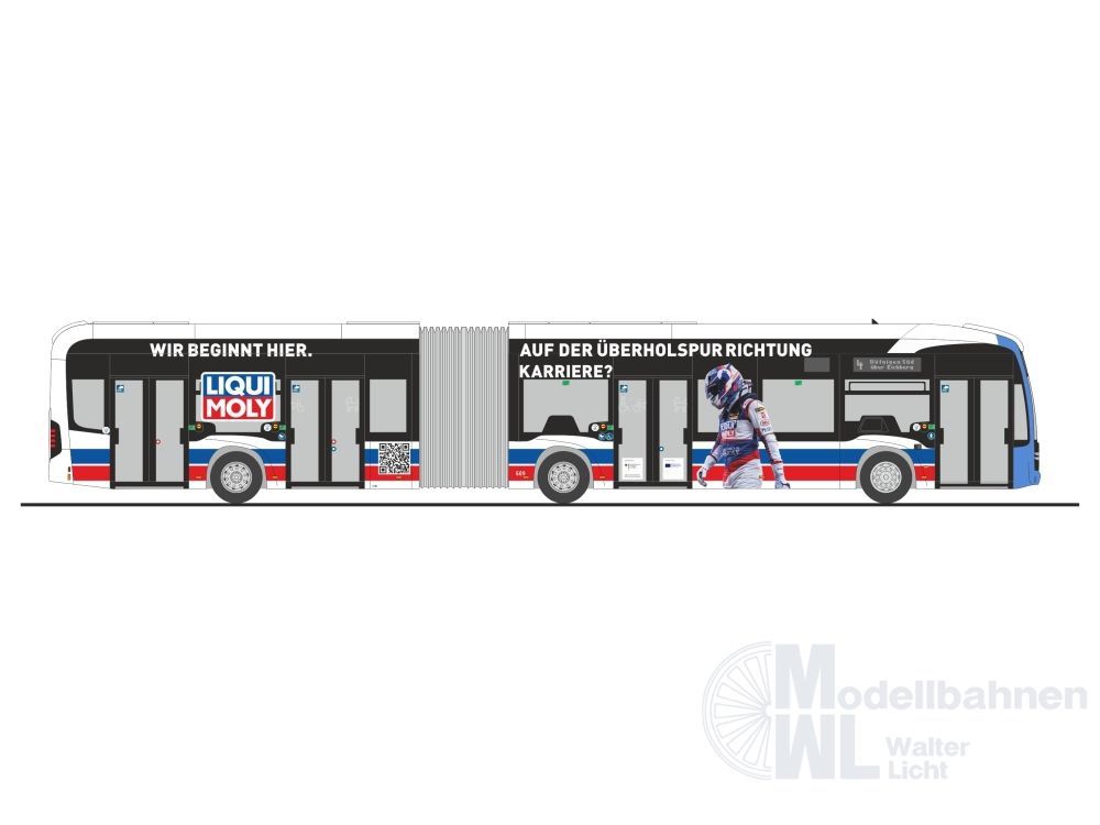 Rietze 77652 - Mercedes-Benz eCitaro G SWU Ulm - Liqui Moly H0 1:87