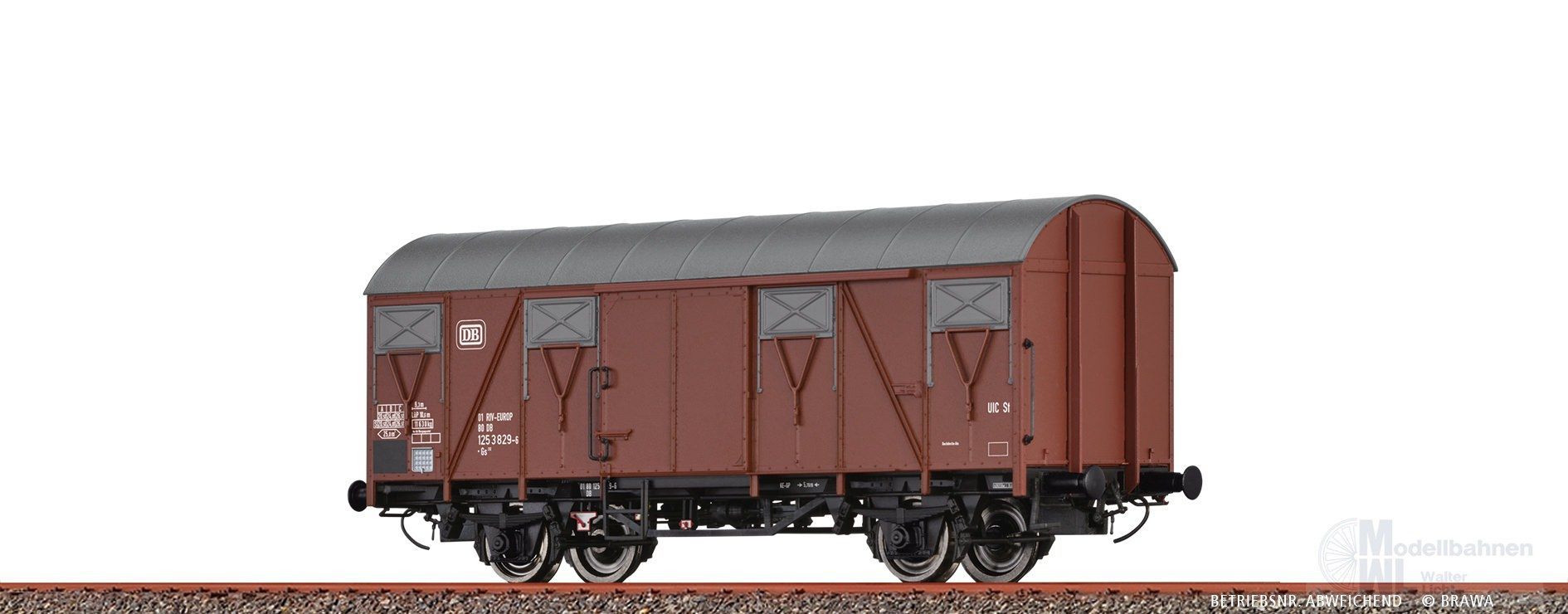Brawa 50144 - Güterwagen ged. DB Ep.IV Gs212 H0/GL Brawa 50144 - Güterwagen ged. DB Ep.IV Gs212 H0/GL