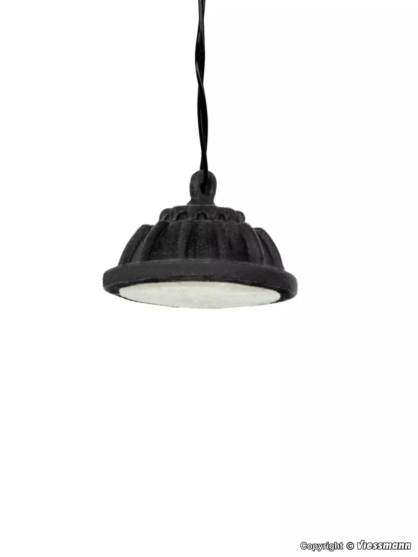 Viessmann 6100 - Hängende Industrieleuchte modern LED warmweiß H0 1:87