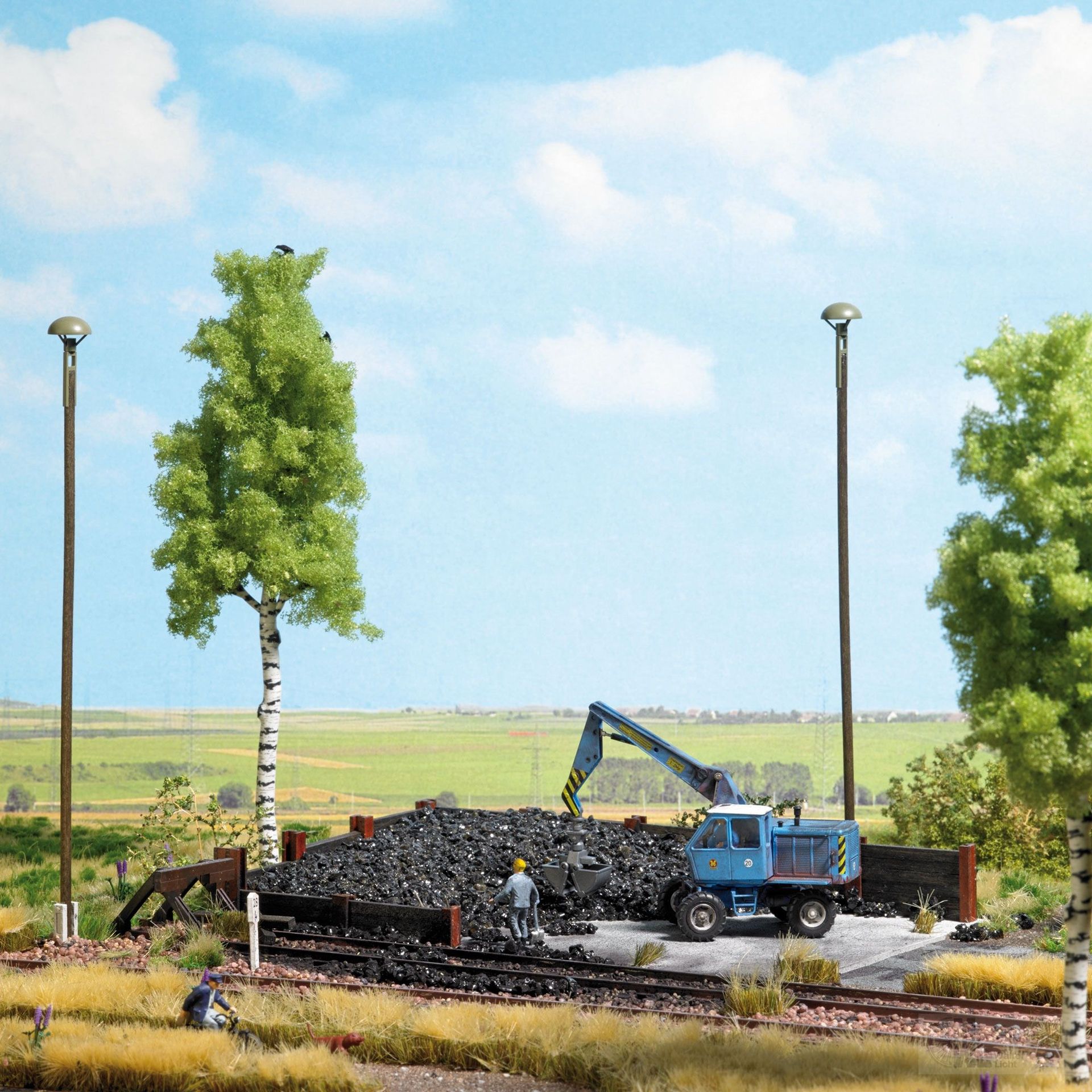 Busch 1045 - Bekohlung mit Bagger H0 1:87