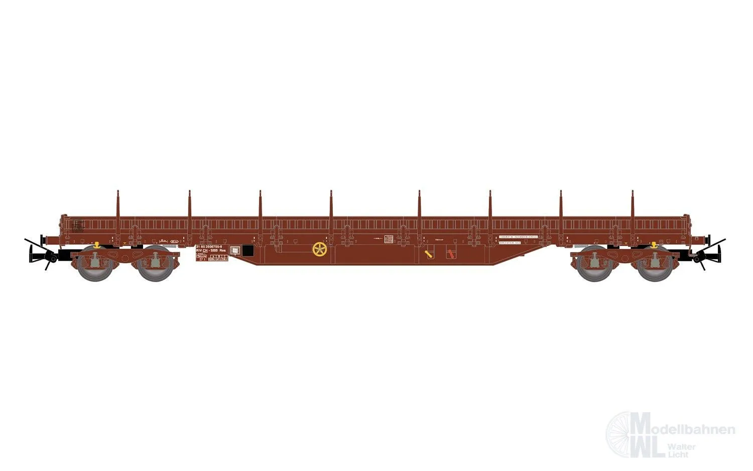 Rivarossi 6713 - Rungenwagen SBB Ep.VI Res braun H0/GL