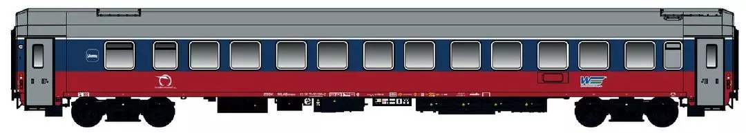 LS Models 48207 - Schlafwagen ZSR Ep.V WLABmee blau/rot 2006 H0/GL