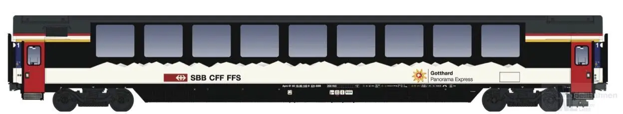 LS Models 47398 - Panoramawagen SBB Ep.VI 1.Kl. New Design H0/GL