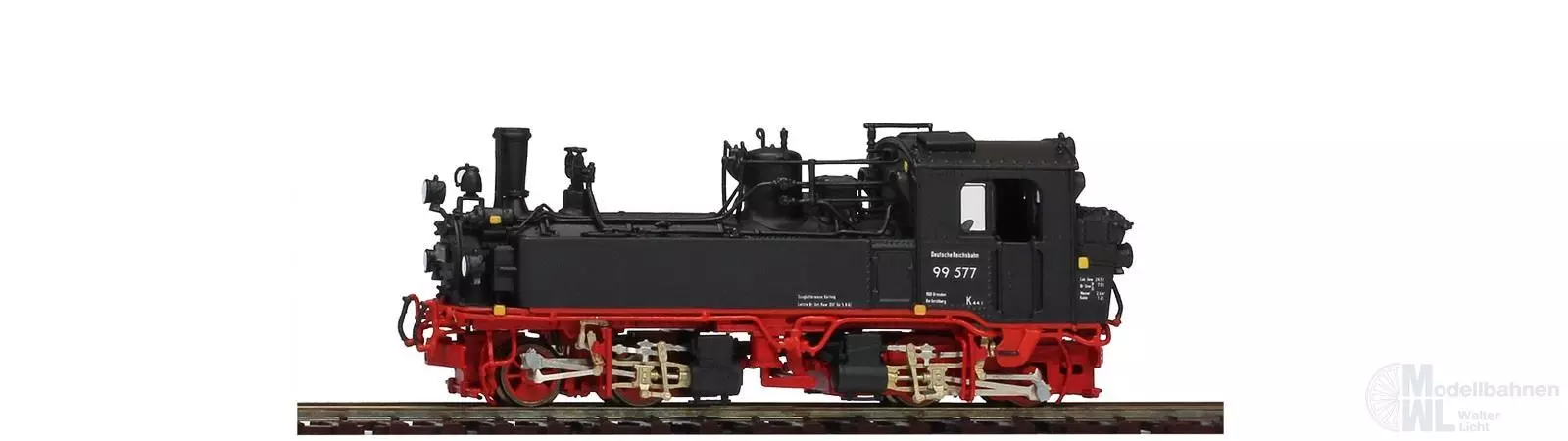Bemo 1016837 - Dampflok BR 99 577 DR Ep.III Bw Kirchberg Fertigmodell H0e