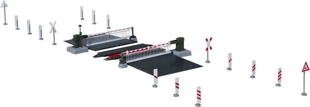 Viessmann 5104 - Bahnschranke mit Behang vollautomatisch H0 1:87