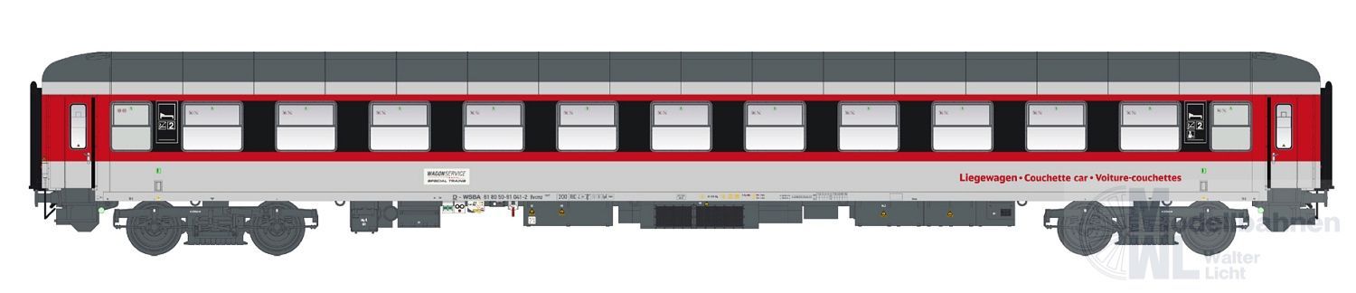LS Models 58520 - Liegewagen Wagonservice Ep.VI Bvcmz 248.5 TT 1:120