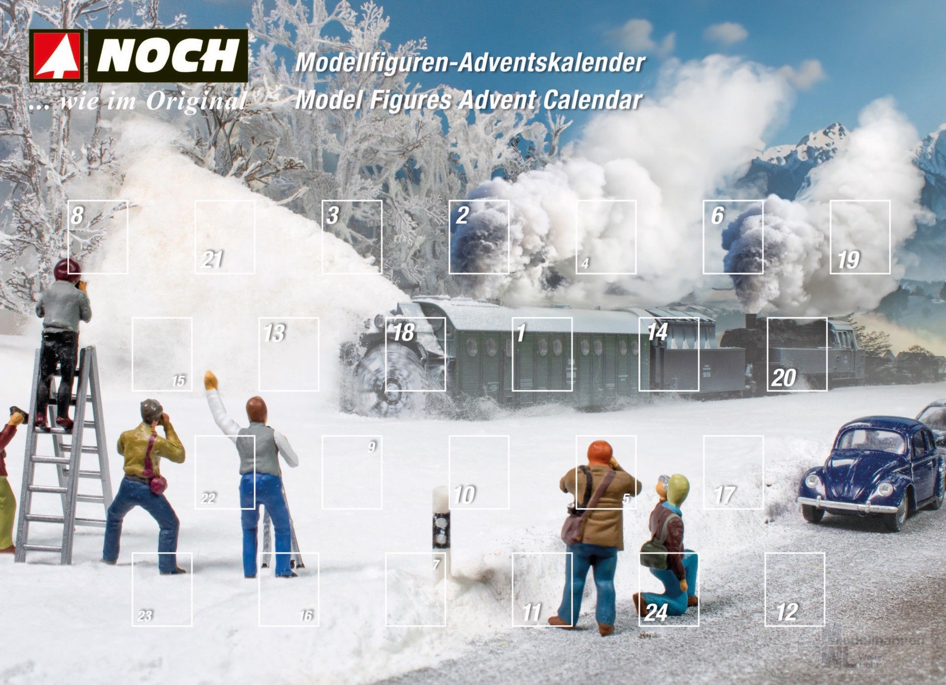 Noch 36998 - Figuren-Adventskalender N 1:160