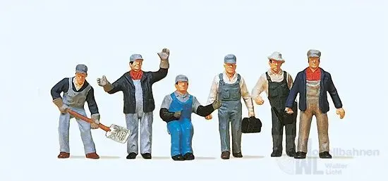 Preiser 10453 - Personal US-Güterzug H0 1:87