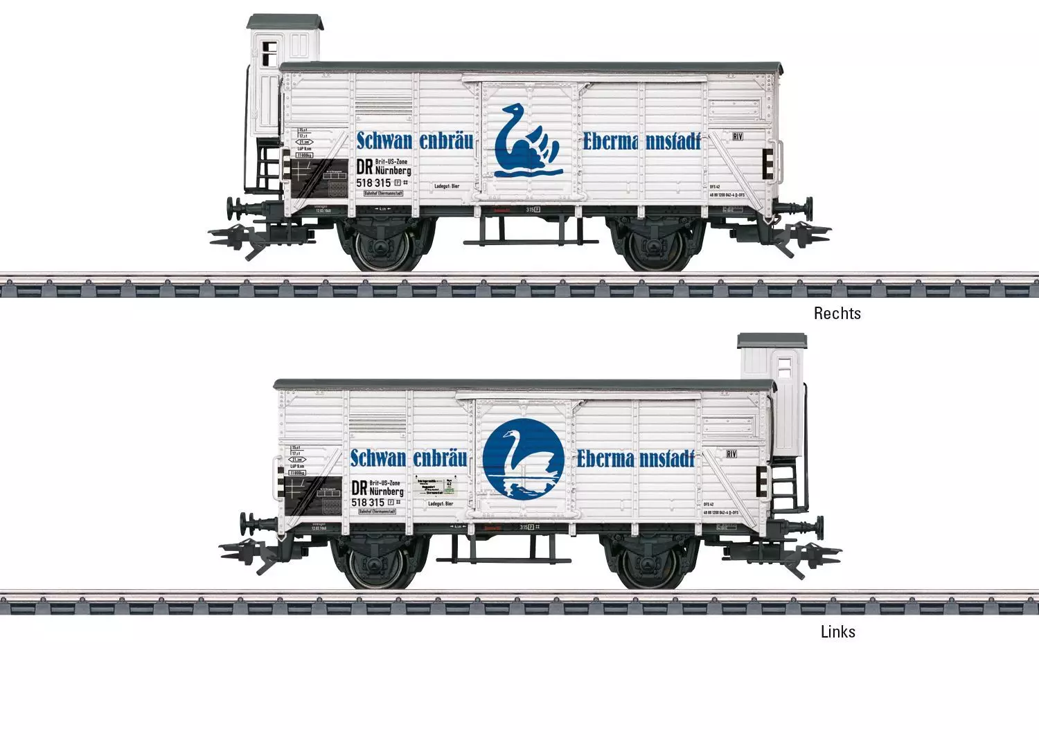 Märklin 48828 - Kühlwagen DFS Ep.V Schwanenbräu Ebermannstadt H0/WS