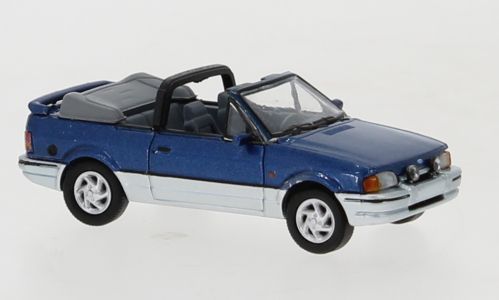 PCX-Models 870157 - Ford Escort IV Cabriolet metallic blau/silber 1986 H0 1:87