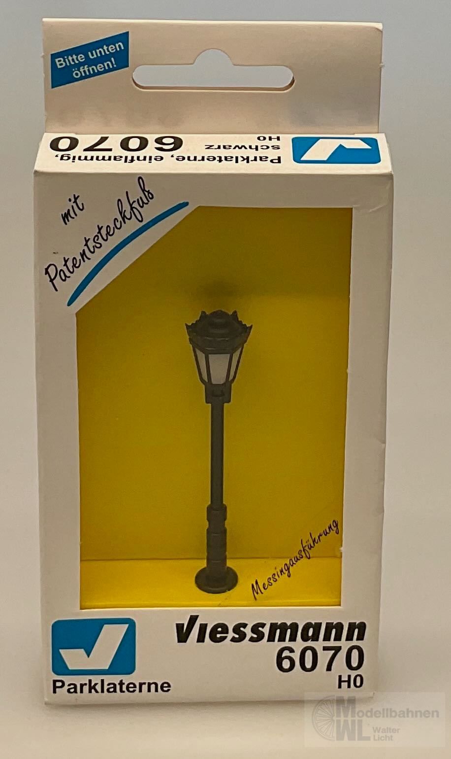 IMG_0513 Viessmann vi6070 - Viessmann - Parklaterne schwarz mit Glühbirne H0 1:87