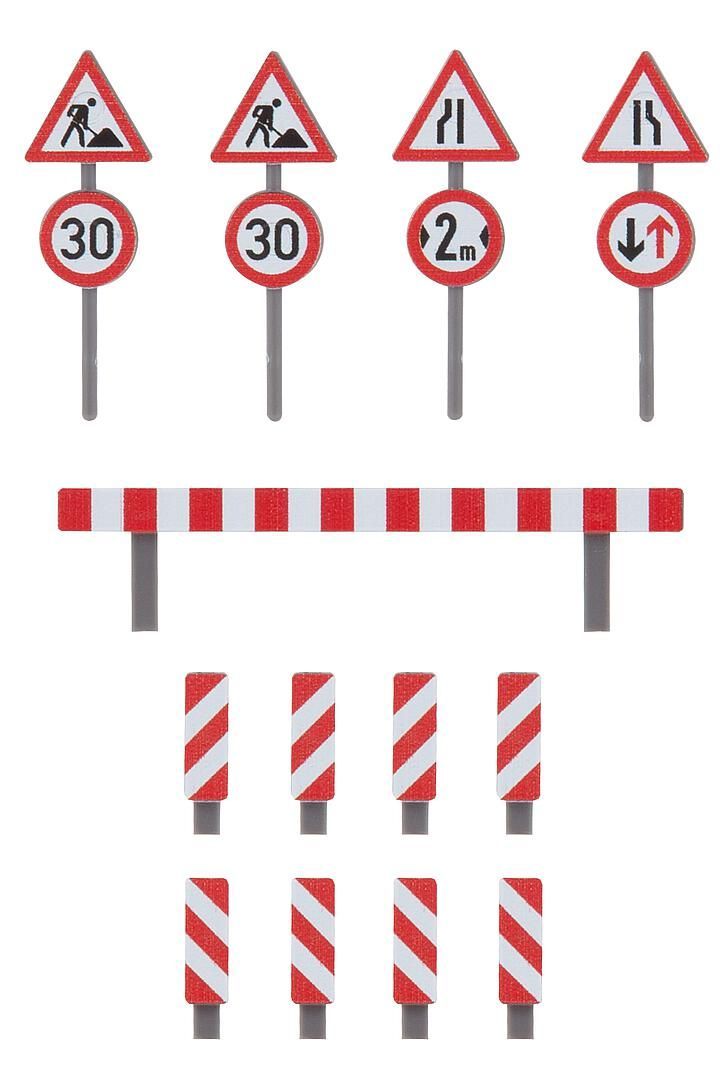 Faller 180930 - Baustellenschilder-Set H0 1:87