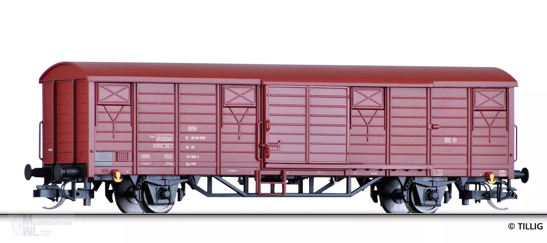 Tillig 17180 - Güterwagenged. DR Ep.IV Gbs 1500 TT 1:120