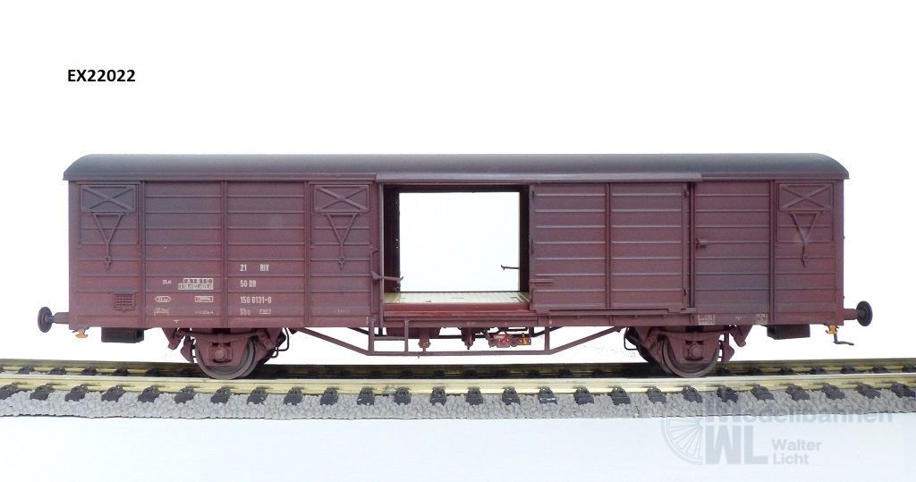 Exact Train 22022 - Güterwagen gedeckt DR Ep.IV Gbs 1500 H0/GL Exact Train 22022 - Güterwagen gedeckt DR Ep.IV Gbs 1500 H0/GL