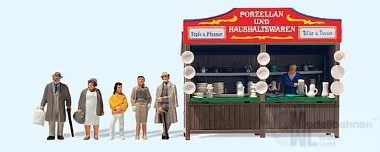 Preiser 24693 - Kirmesbude Porzellan Fertigmodell H0 1:87