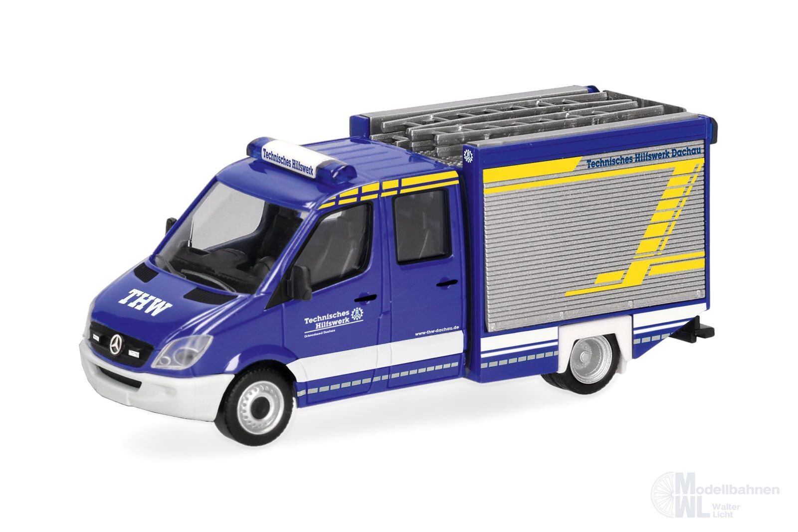 Herpa 099943 - Mercedes-Benz Sprinter 06 THV Gerätewagen THW Dachau H0 1:87