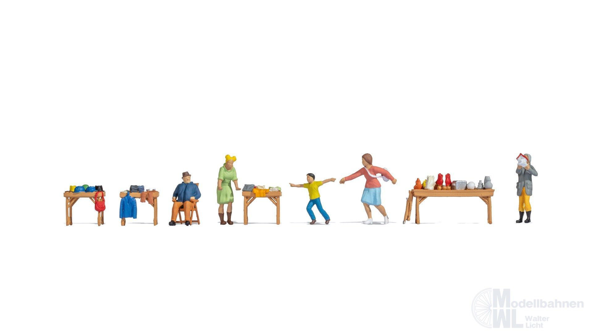 Noch 16281 - Figuren-Themenwelt Flohmarkt H0 1:87 Noch 16281 - Figuren-Themenwelt Flohmarkt H0 1:87