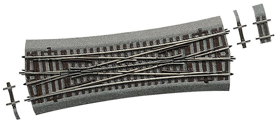 Roco 42595 - Doppelkreuzungsweiche DKW15 hand mit Bettung H0/GL