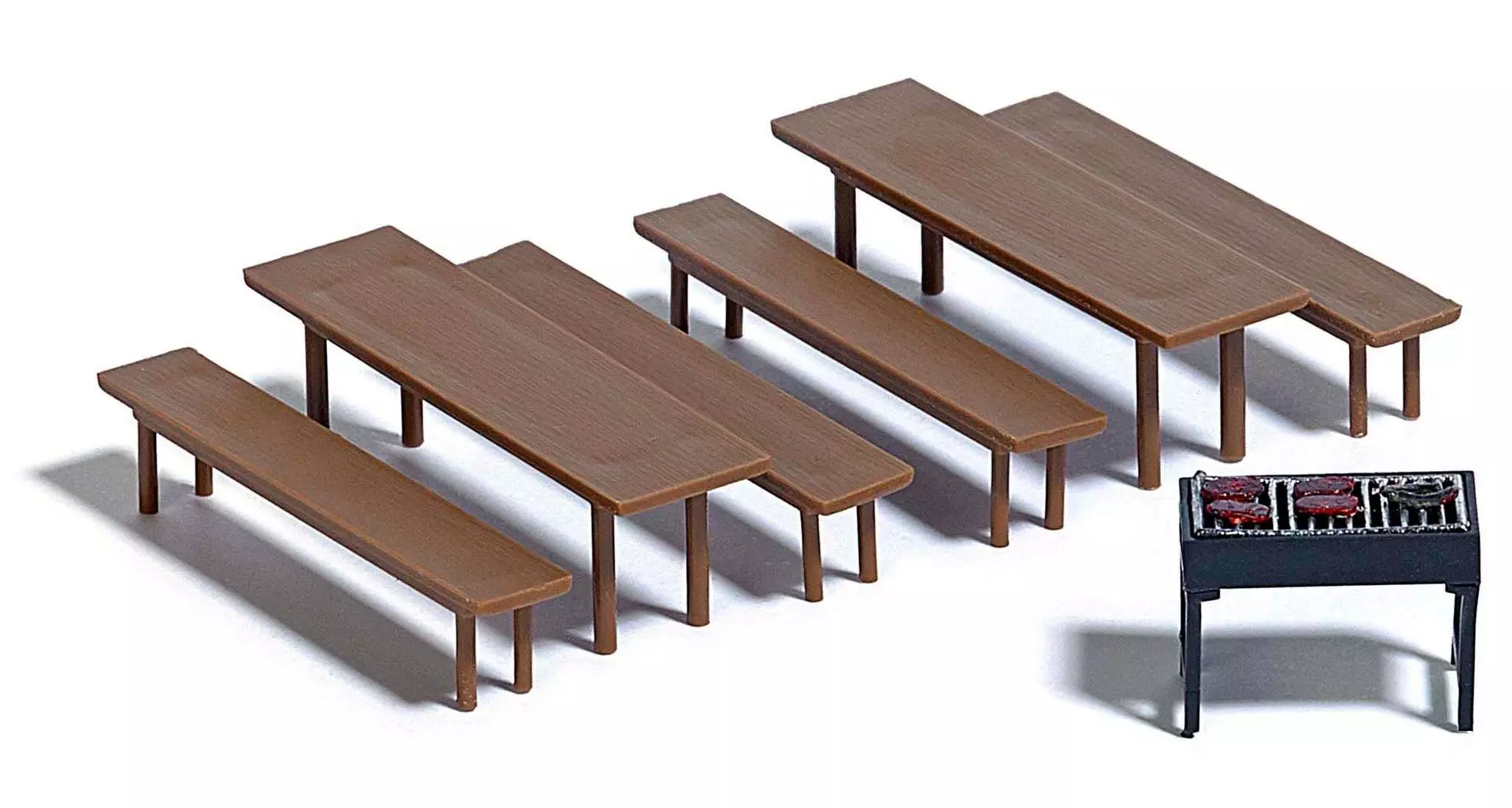 Busch 7782 - M-Set:Bierzeltgarnitur H0 1:87