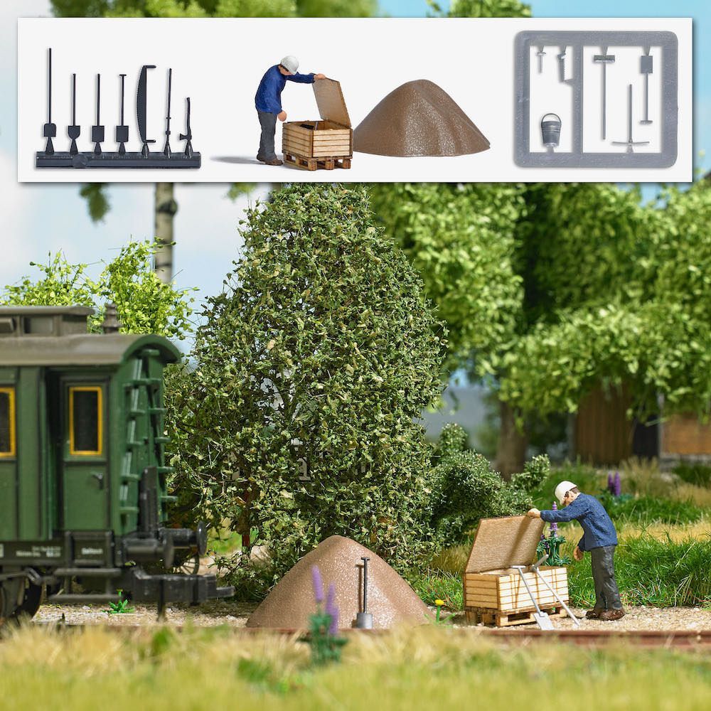 Busch 7965 - A-Set:Gleisbauarbeiter Ep.II/IV H0 1:87 Busch 7965 - A-Set:Gleisbauarbeiter Ep.II/IV H0 1:87