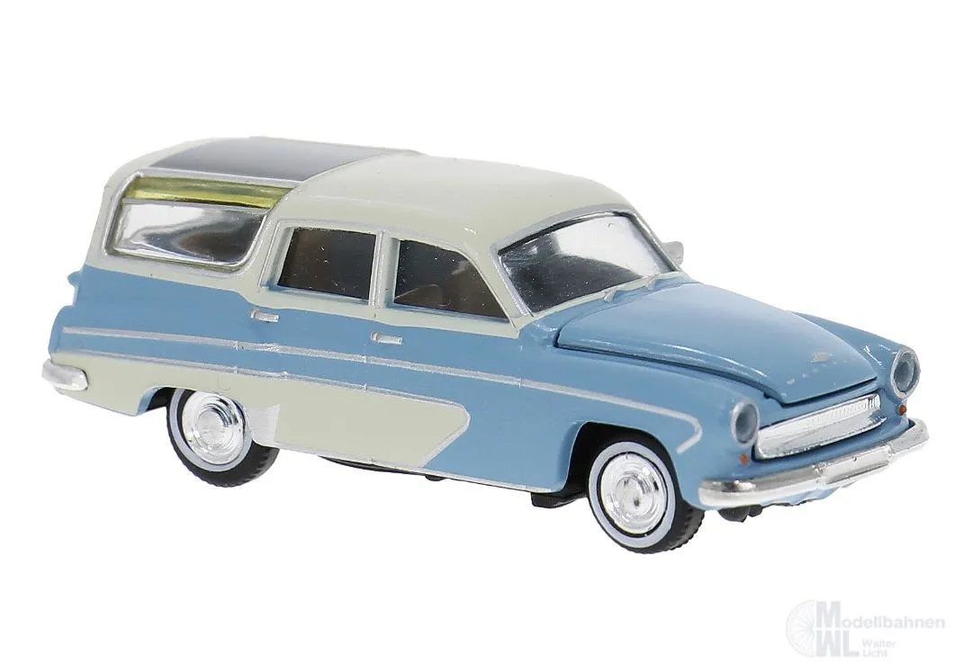 Brekina 27121 - Wartburg 311 Camping in blau/weiß H0 1:87