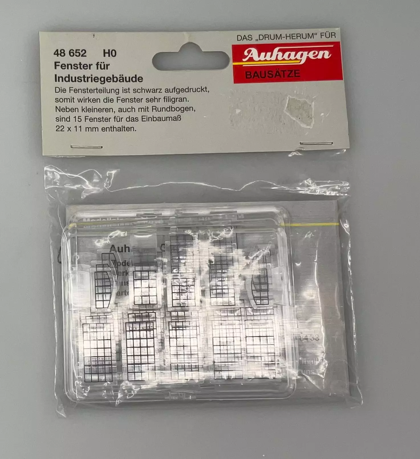 Auhagen 48652 - Fenster für Industriegebäude H0 1:87