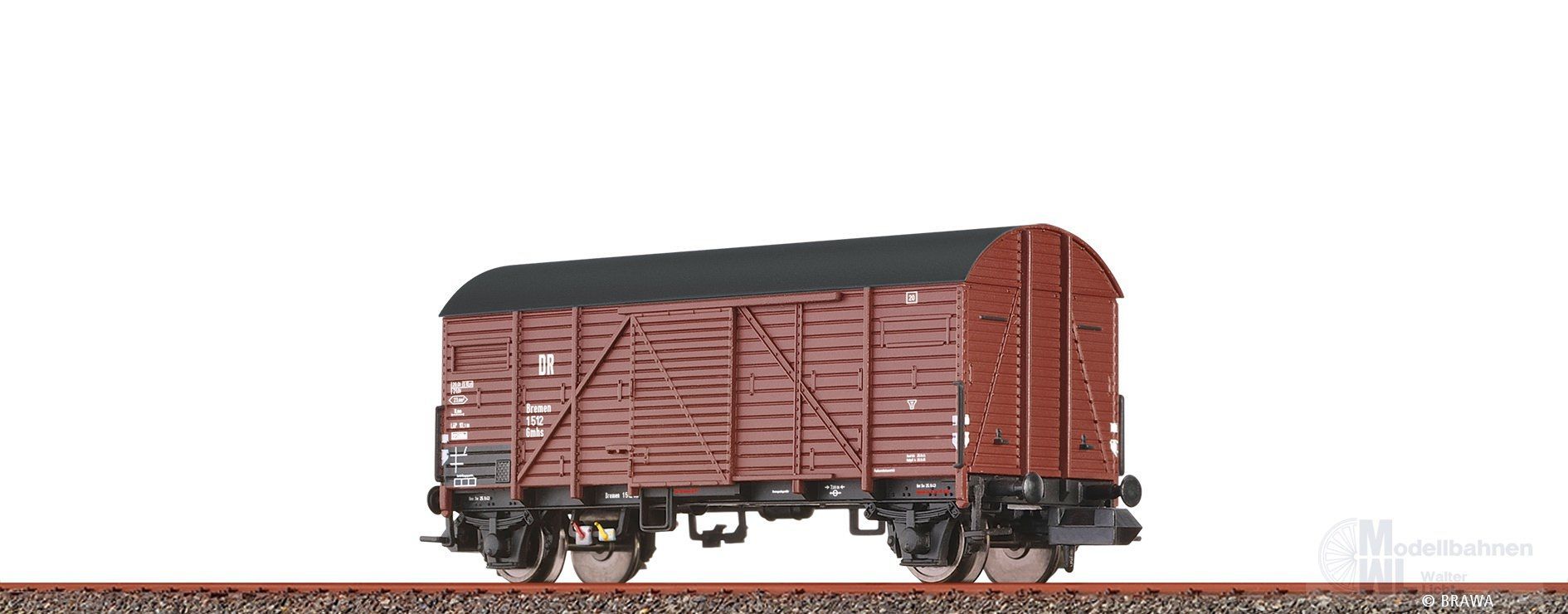 Brawa 67329 - Güterwagen gedekct DRG Ep.II Gmhs N 1:160
