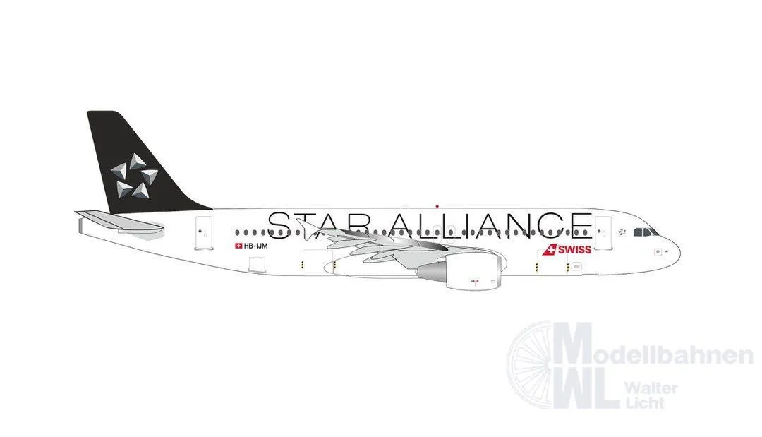 Herpa 539463 - Airbus A320 Swiss Star Alliance 1:500
