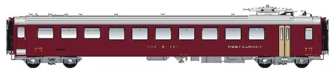 LS Models 47259AC - Speisewagen SBB Ep.III EW I Dr4 mit IB H0/WS