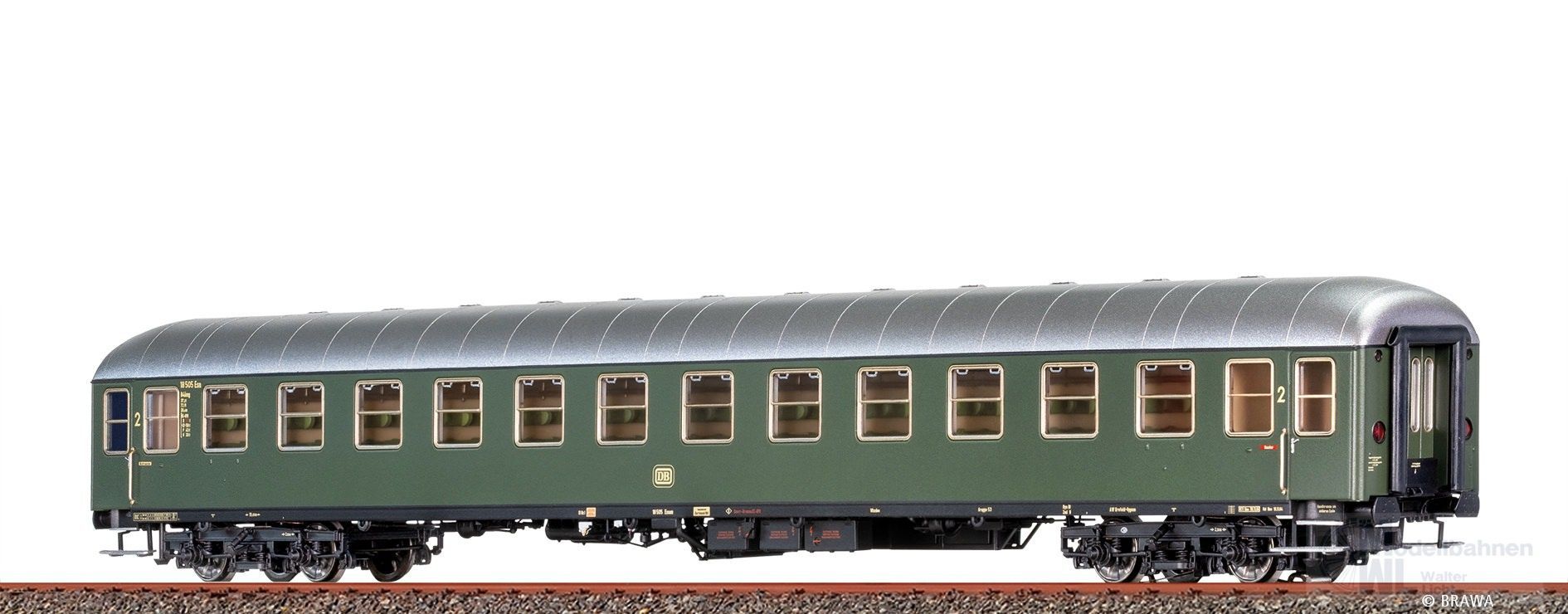 Brawa 58120 - Schnellzugwagen DB Ep.III B4ümg-54 H0/GL Basic+ LED