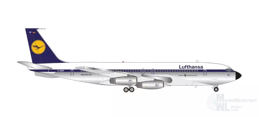 Herpa 573702 - Boeing 707-400 Lufthansa 1:200