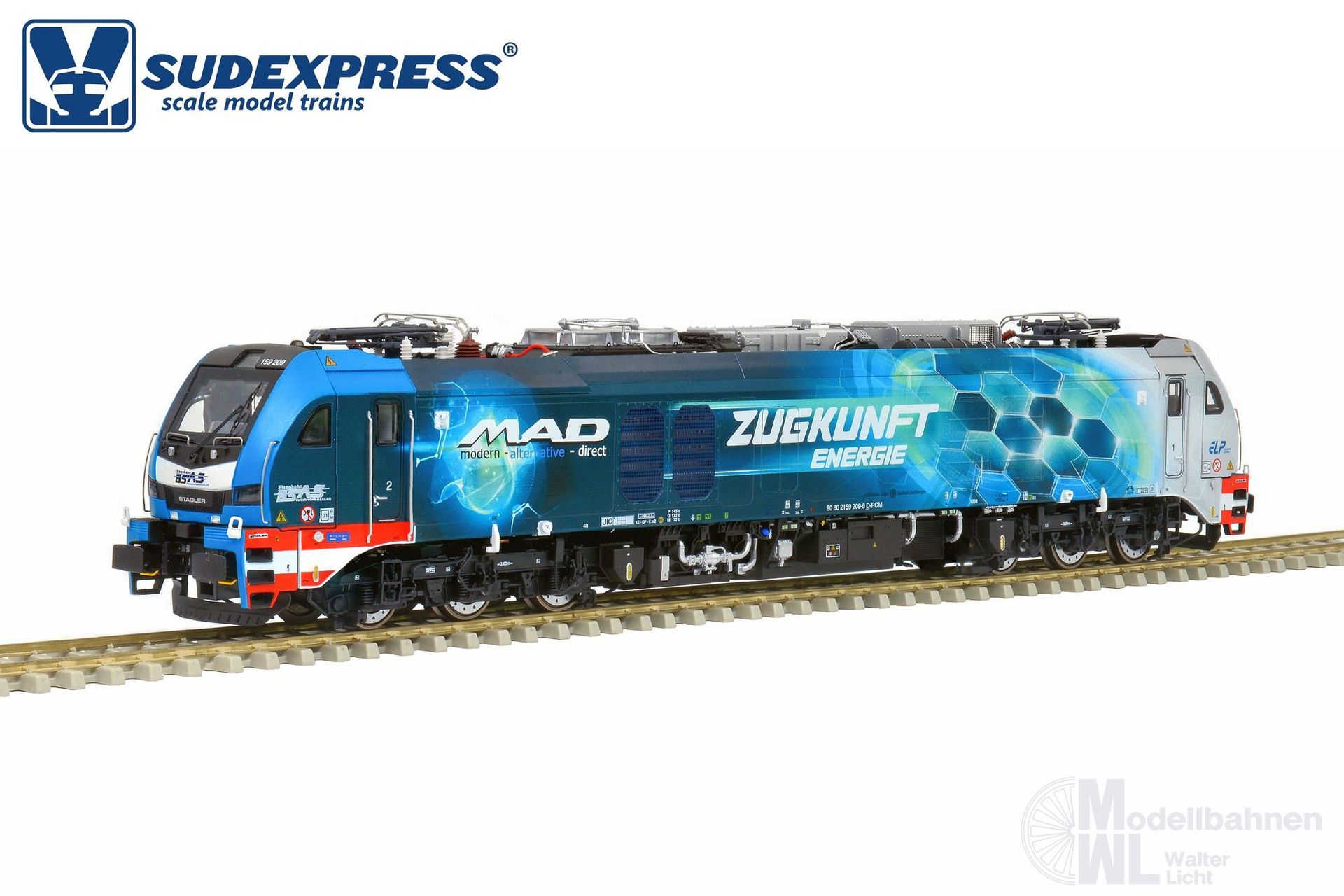 Sudexpress S1592090 - Zweikraftlok BR 159 / EuroDual BSAS Ep.VI H0/GL Sound