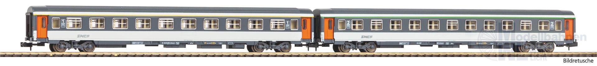 Piko 94505 - Abteilwagen Set SNCF Ep.IV/V 1.Kl./2.Kl. N 1:160