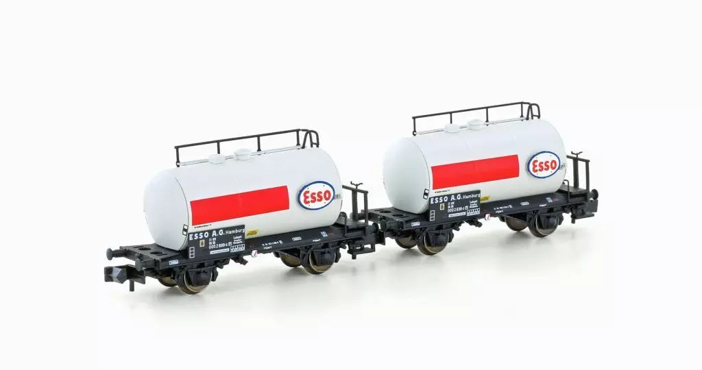 Hobbytrain 24832 - Kesselwagen Set DB/ESSO Ep.IV Leichtbau 2.tlg. N 1:160