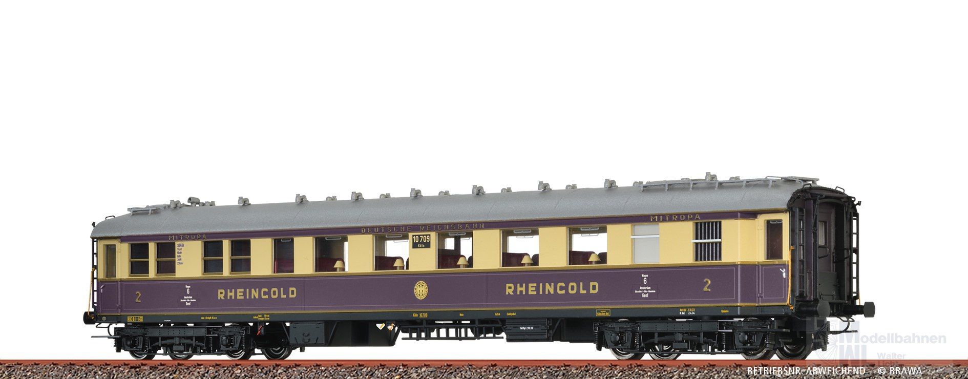 Brawa 46468 - Schnellzugwagen DRG Ep.II SB4ük H0/GL