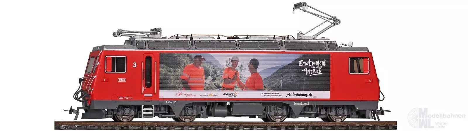 Bemo 1362563 - Zahnradlok HGe 4/4 II 3 MGB Ep.VI Mitarbeiter-Lok H0m Sound