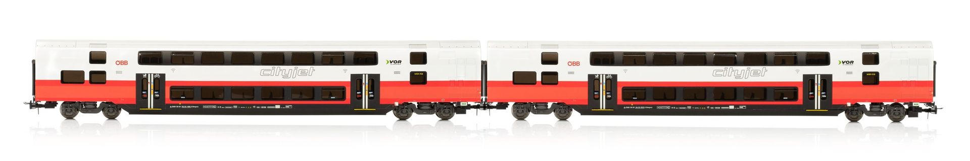 Jägerndorfer Modellbahn 16820 - Doppelstockset Set ÖBB Cityjet Ep.VI Zwischenwagen H0/WS Jägerndorfer Modellbahn 16820 - Doppelstockset Set ÖBB Cityjet Ep.VI Zwischenwagen H0/WS