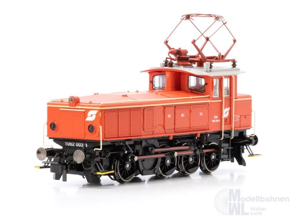 Jägerndorfer Modellbahn 26752 - E-Lok Rh 1062 ÖBB Ep.IV blutorange H0/GL Sound